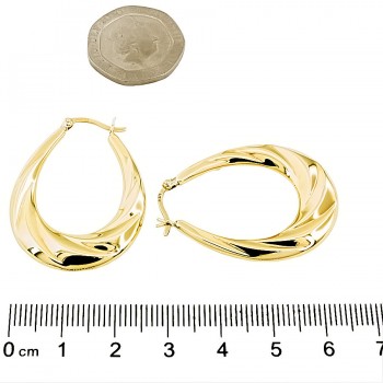 9ct gold 2.8g Hoop Earrings